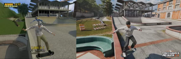 Skater Pro de Tony Hawk 3 + 4 - Avant et après Captures d'écran