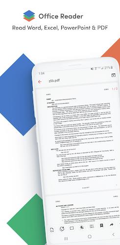 Office Reader - PDF,Word,Excel 螢幕截圖 0