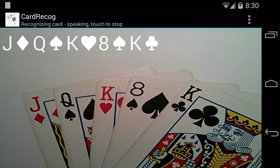 CardRecog Recognize Play Cards ภาพหน้าจอ 1