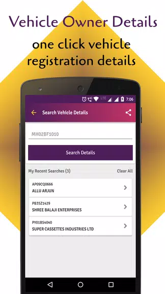 RTO Vehicle Info App & Challan Ekran Görüntüsü 0
