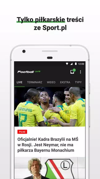 Football LIVE - wyniki na żywo Zrzut ekranu 0