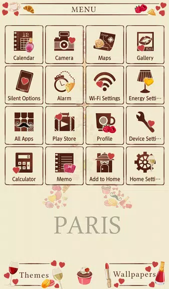 Sweet Paris Theme Ảnh chụp màn hình 1