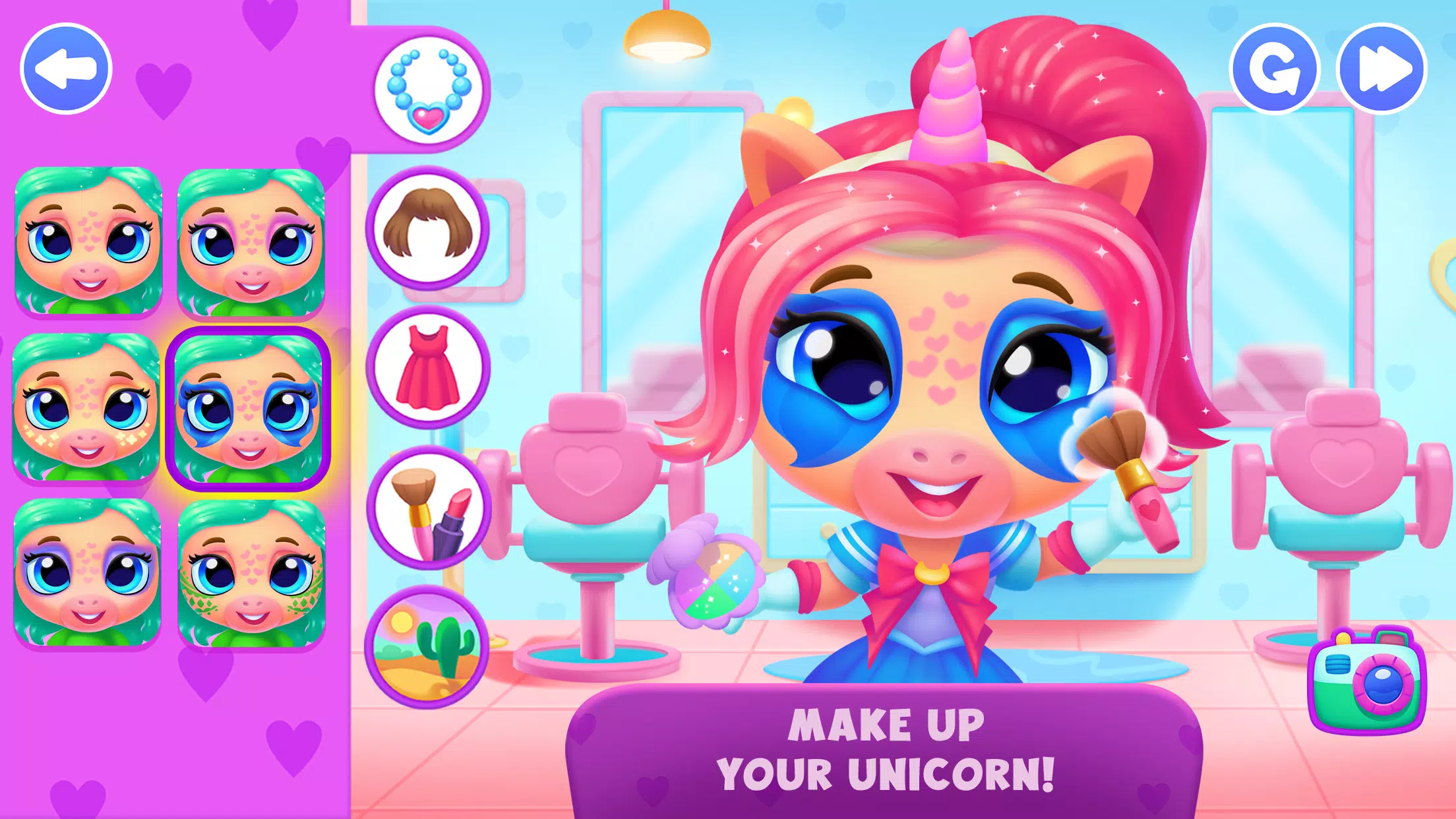 Unicorn Dress up games kids স্ক্রিনশট 3