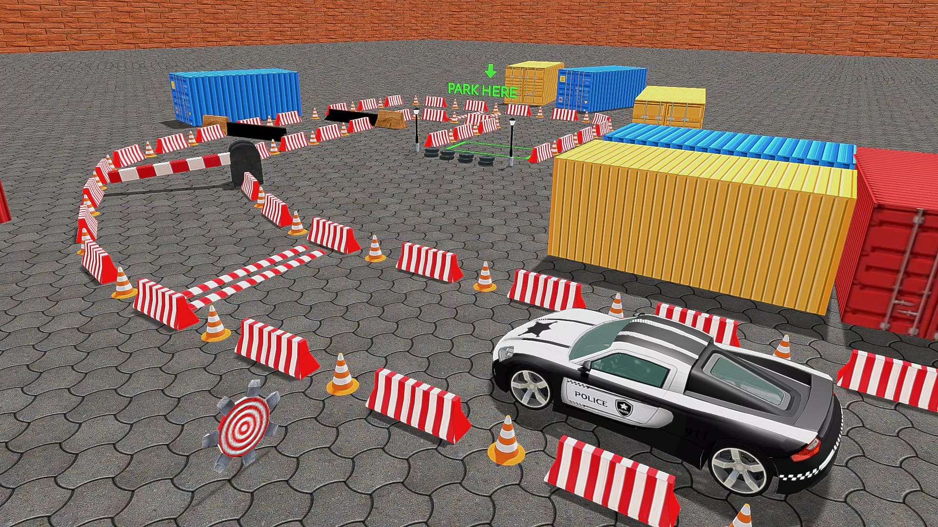 Police Car Parking Car Game 3D ภาพหน้าจอ 1