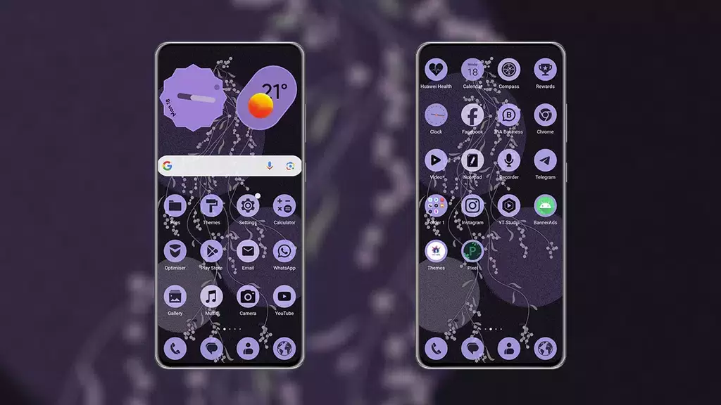 PixPurple EMUI MagicOS Theme Schermafbeelding 0