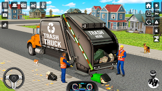 Trash Truck Games Simulator 3D Schermafbeelding 3