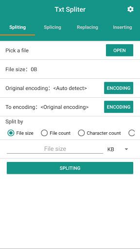 Txt Spliter Ekran Görüntüsü 0