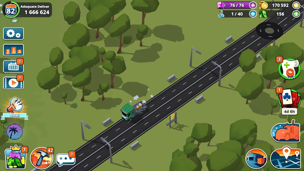 Transit King: Truck Tycoon Mod Скриншот 1