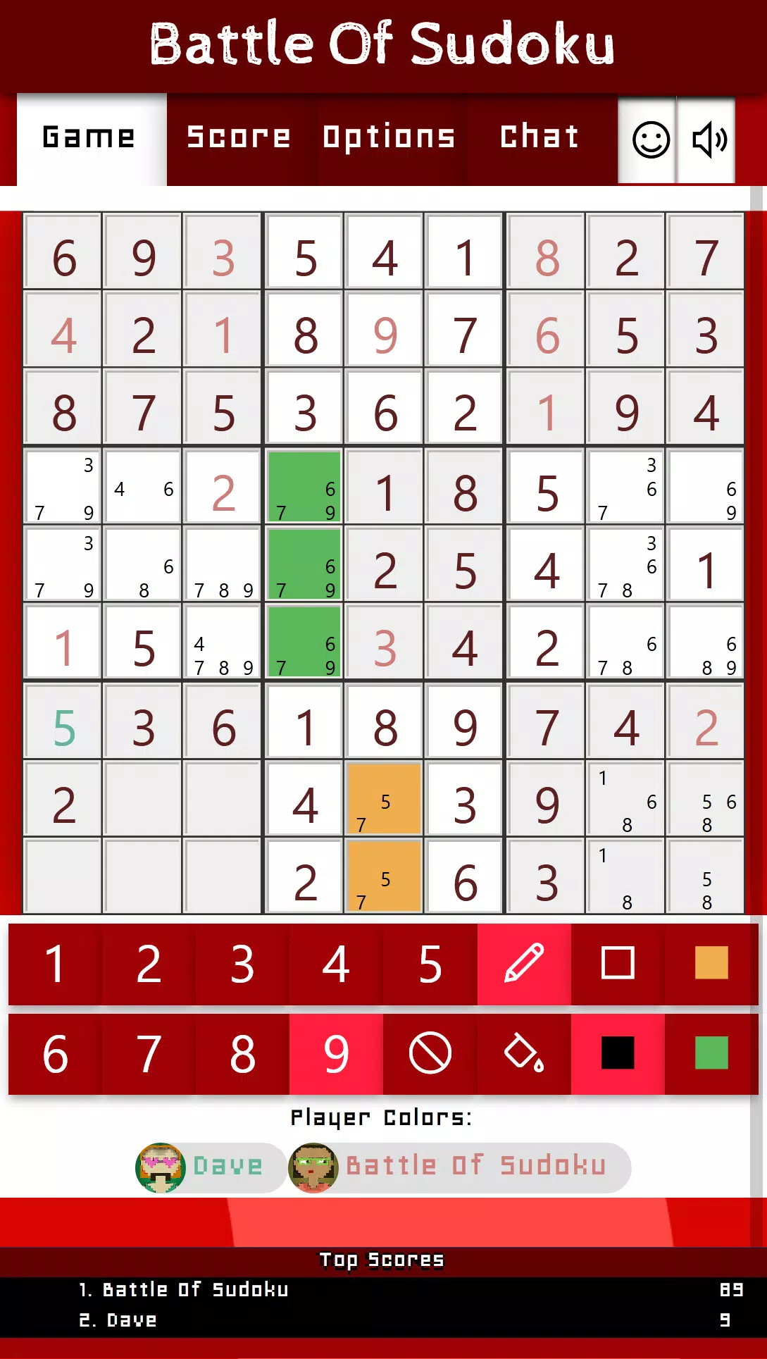 Battle Of Sudoku Zrzut ekranu 3