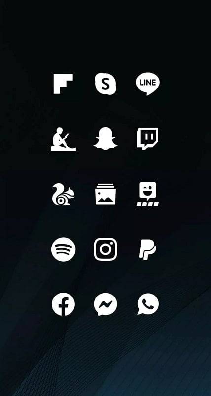 Whicons - White Icon Pack 스크린샷 0