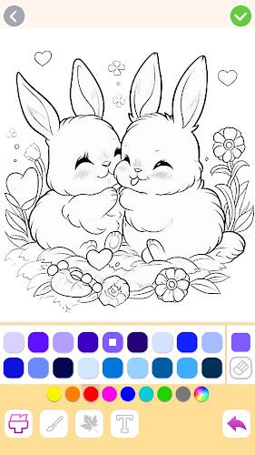 Animal coloring pages games Schermafbeelding 2