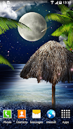 Tropical Night Live Wallpaper ภาพหน้าจอ 1