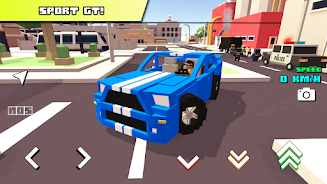 Blocky Car Racer - racing game 螢幕截圖 0