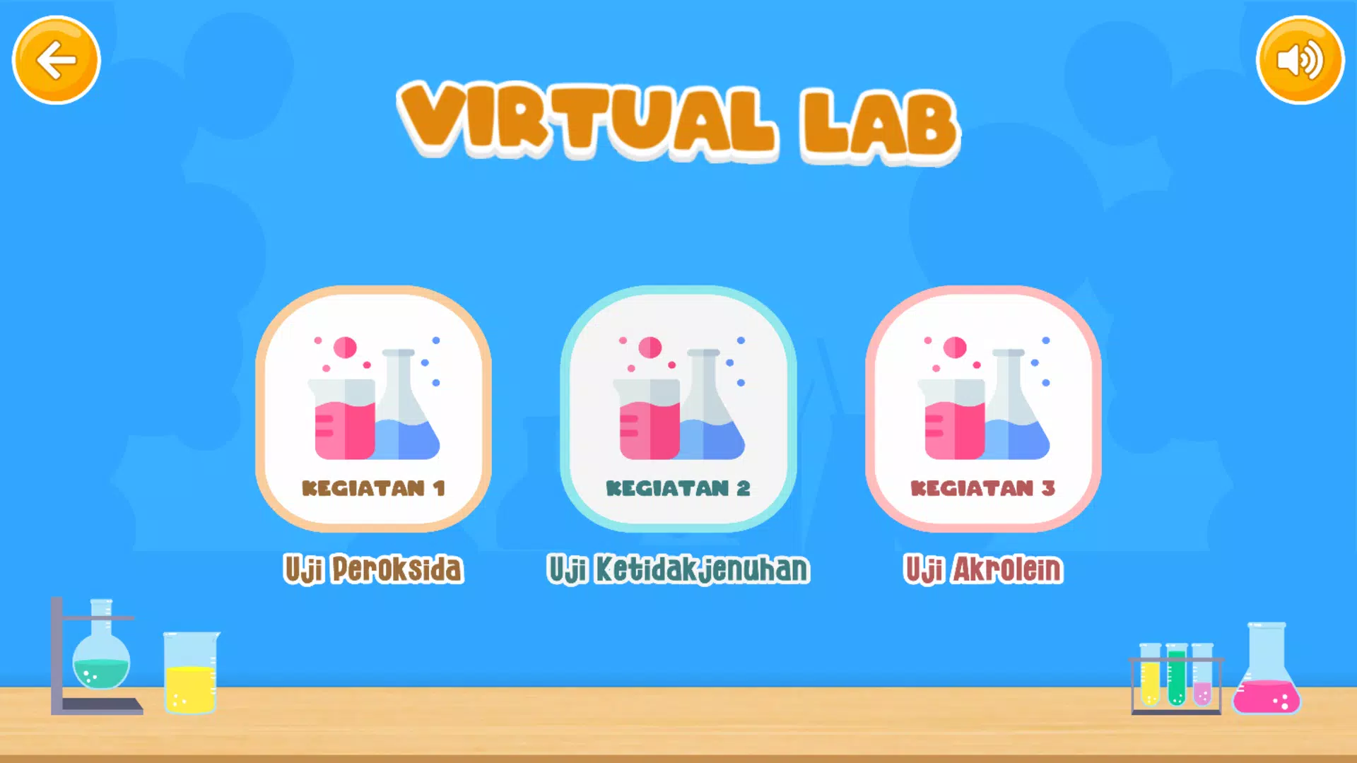 Virtual Lab Reaksi Lemak Zrzut ekranu 3