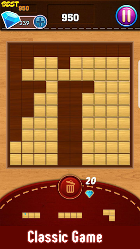 Block Puzzle : Classic Wood Ekran Görüntüsü 1