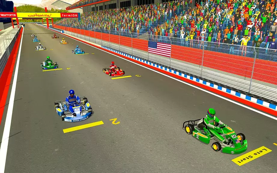 Go Kart Racing Games 3D Stunt Schermafbeelding 3