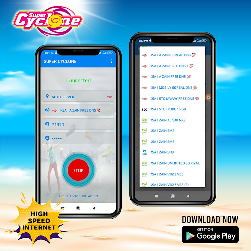 Super Cyclone Vpn ဖန်သားပြင်ဓာတ်ပုံ 1