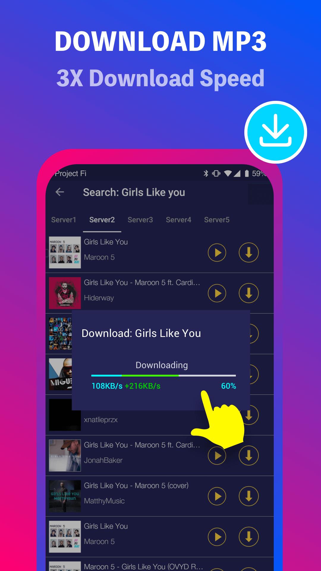 Music Downloader Download MP3 Zrzut ekranu 3