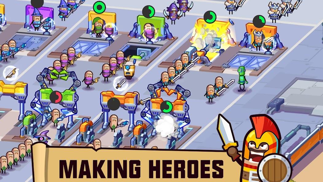 Hero Making Tycoon Mod स्क्रीनशॉट 2