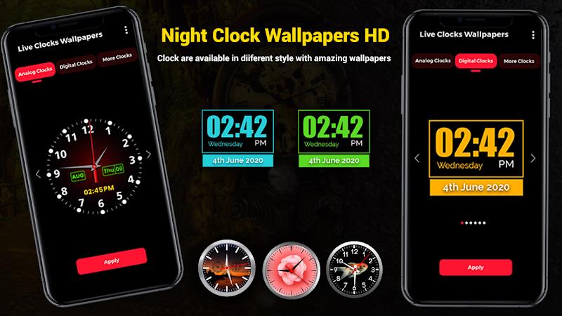 Smart Digital Clock Wallpapers Zrzut ekranu 2