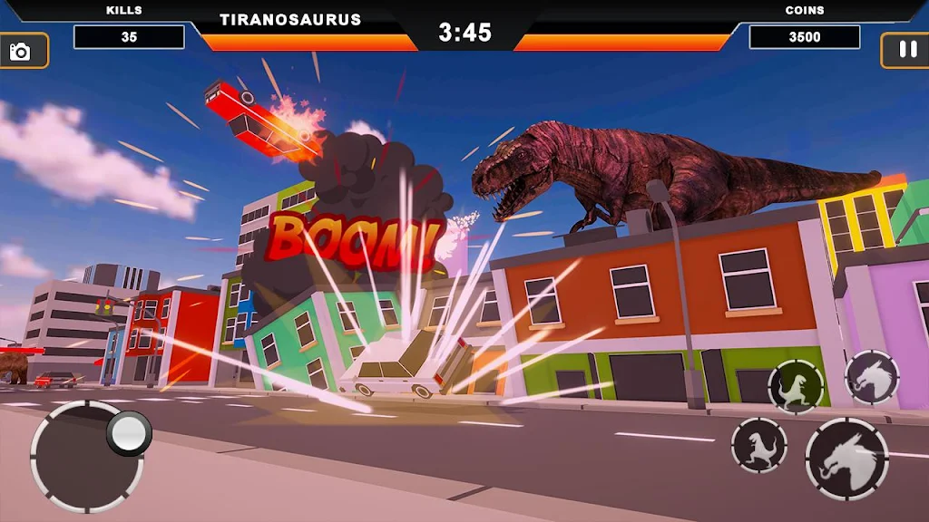 Dinosaur Rampage: Dino City Rampage Simulator 螢幕截圖 0
