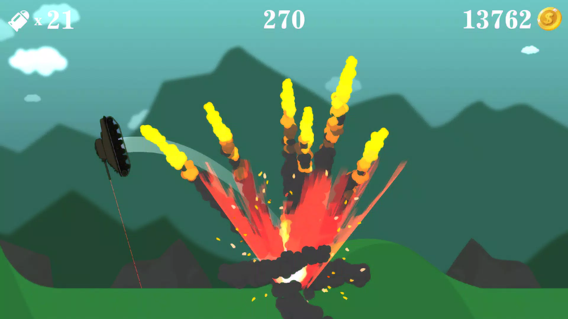 Flip the tank blast shot ภาพหน้าจอ 2