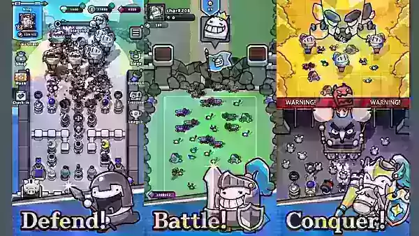 Rush de la défense inactive et de l'offensive: la survie atterrit sur Android