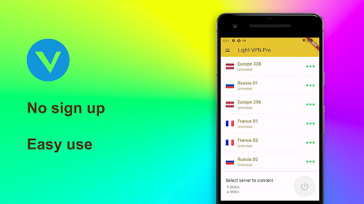 VPN Light - Easy use Screenshot 1