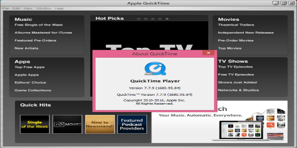 QuickTime ภาพหน้าจอ 0