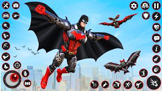 Schermata Bat Hero Dark Crime City Game 0