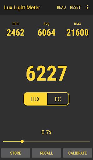 Lux Light Meter Pro Tangkapan skrin 1