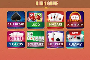 Call Break Ludo & Gin offline Ảnh chụp màn hình 3