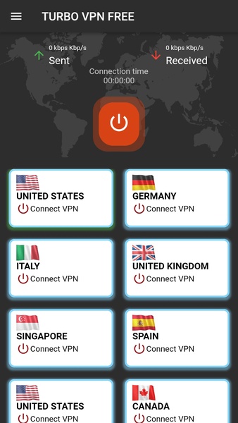 Turbo VPN Free 스크린샷 1