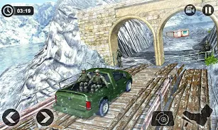 Offroad Army Cargo Driving Mis Zrzut ekranu 1