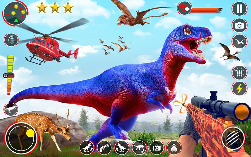 Dino Hunter 3D Hunting Games स्क्रीनशॉट 0