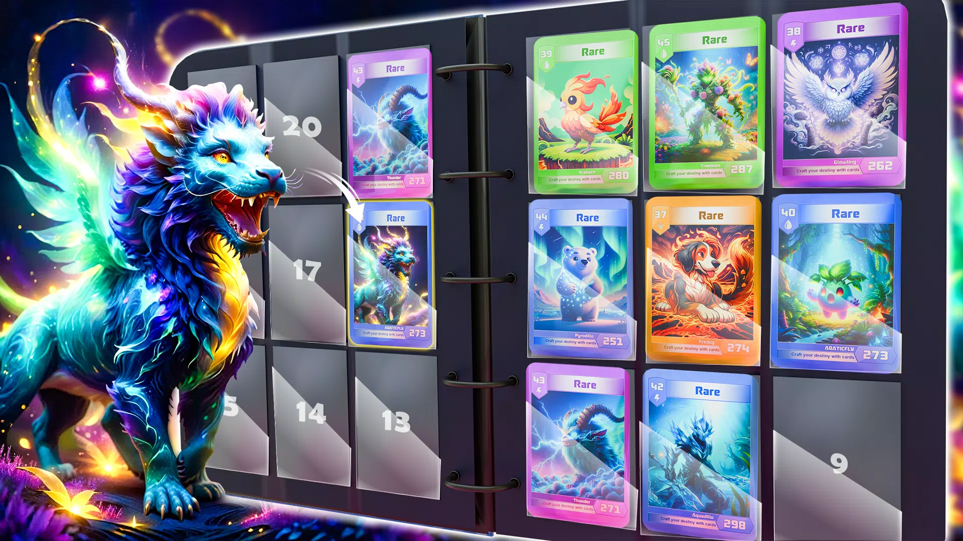 Monsters Card Collector Game ဖန်သားပြင်ဓာတ်ပုံ 1