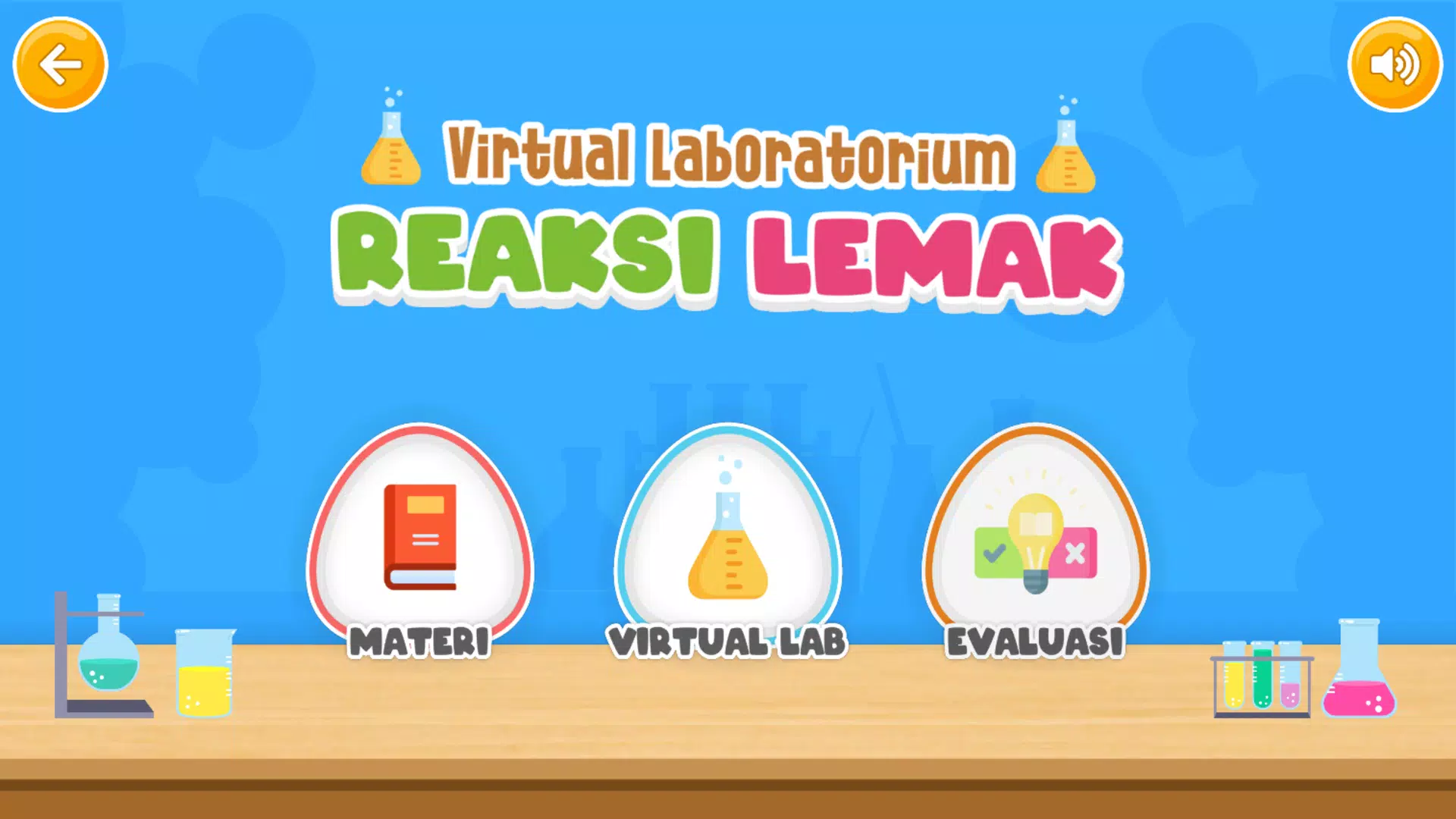 Virtual Lab Reaksi Lemak Zrzut ekranu 1