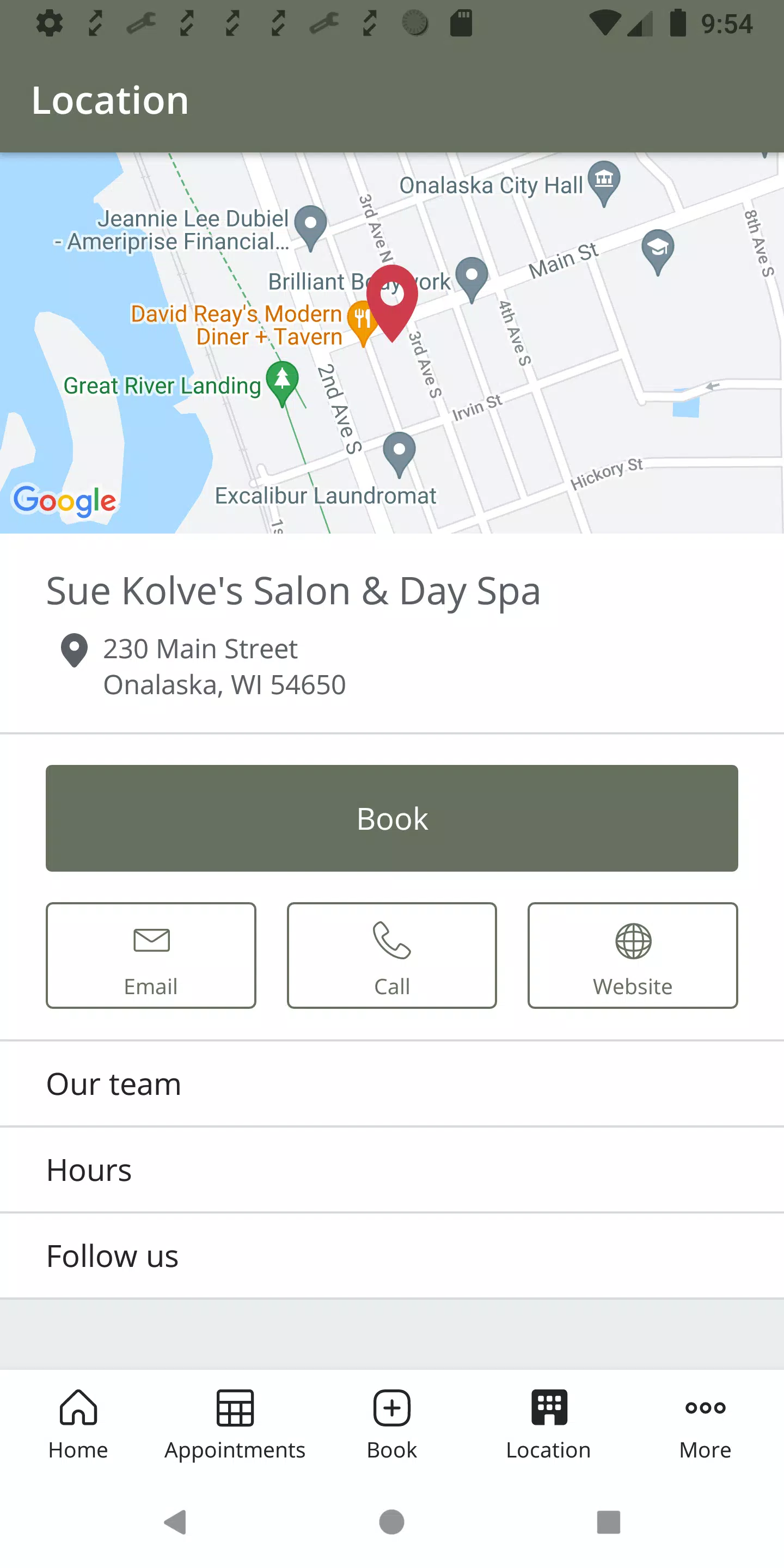 Sue Kolve’s Salon & Day Spa ဖန်သားပြင်ဓာတ်ပုံ 3