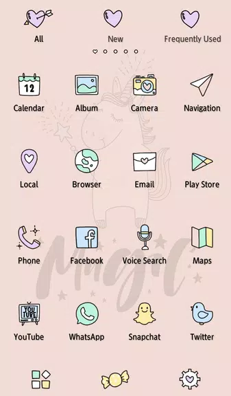 Unicorn Magic Theme 스크린샷 2