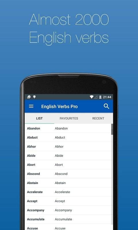 English Verb Conjugator Pro Скриншот 3