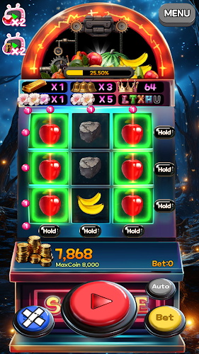 Schermata Heart-racey Fruits Golden Slot 0