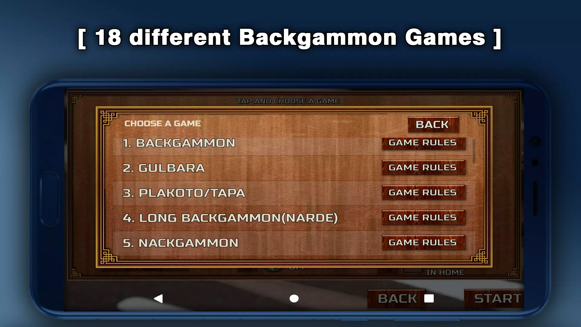 Backgammon Games : +18 Zrzut ekranu 1