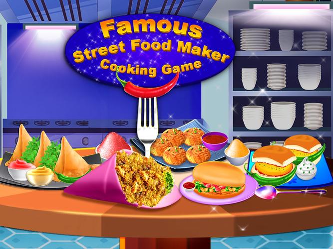 Indian Street Food Cooking Fun 螢幕截圖 0