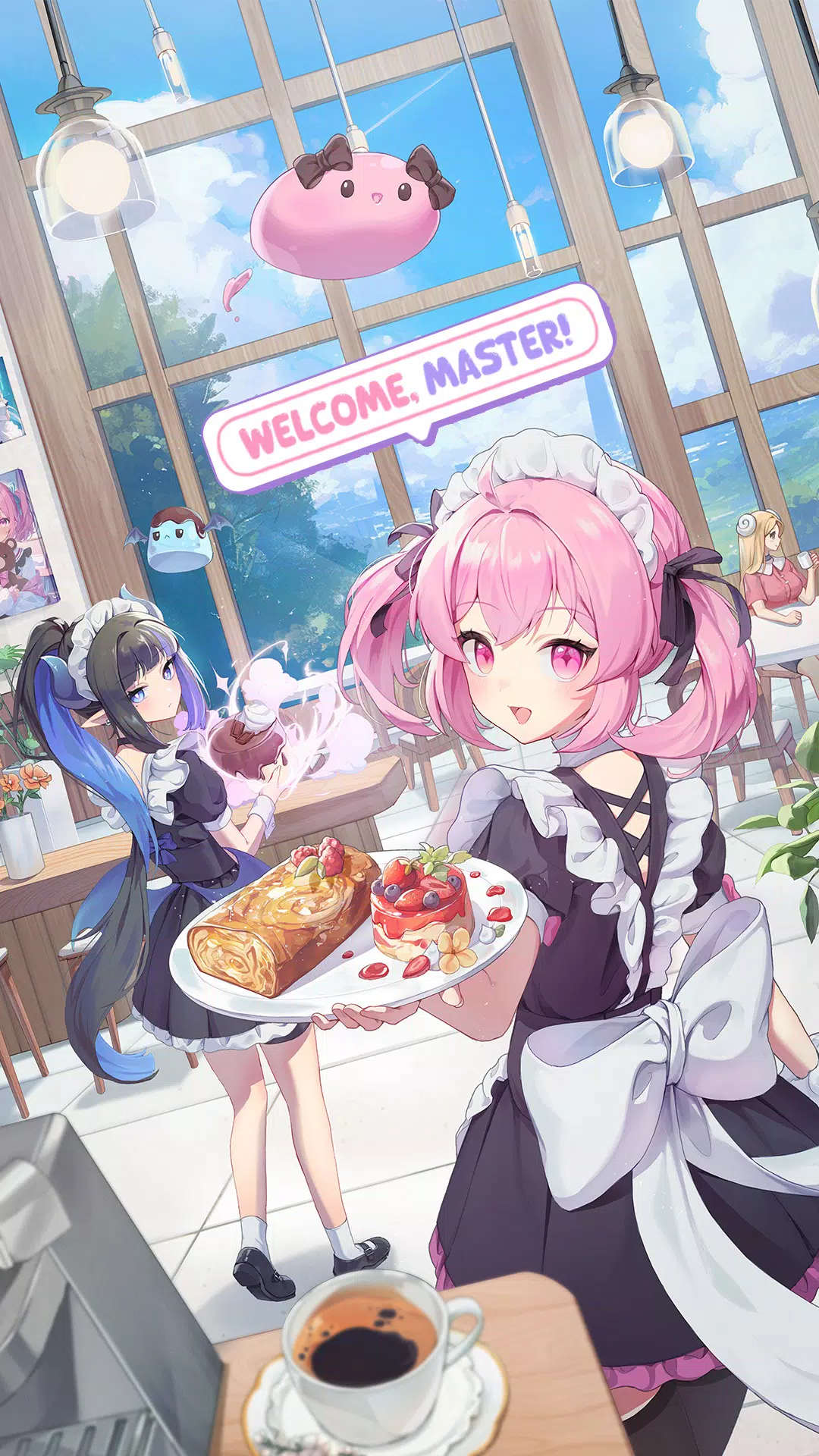 Merge Maid Cafe - Isekai Story Captura de pantalla 0