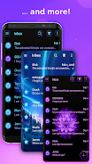 Blue Blossoms SMS Theme স্ক্রিনশট 2