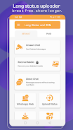 WhatSaga: Long WhatsApp Status Schermafbeelding 0