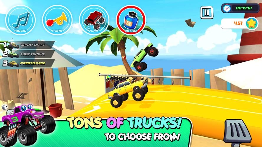 Monster Trucks Game for Kids 3 Schermafbeelding 1