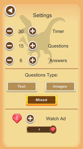 Dinosaurs Quiz 螢幕截圖 2