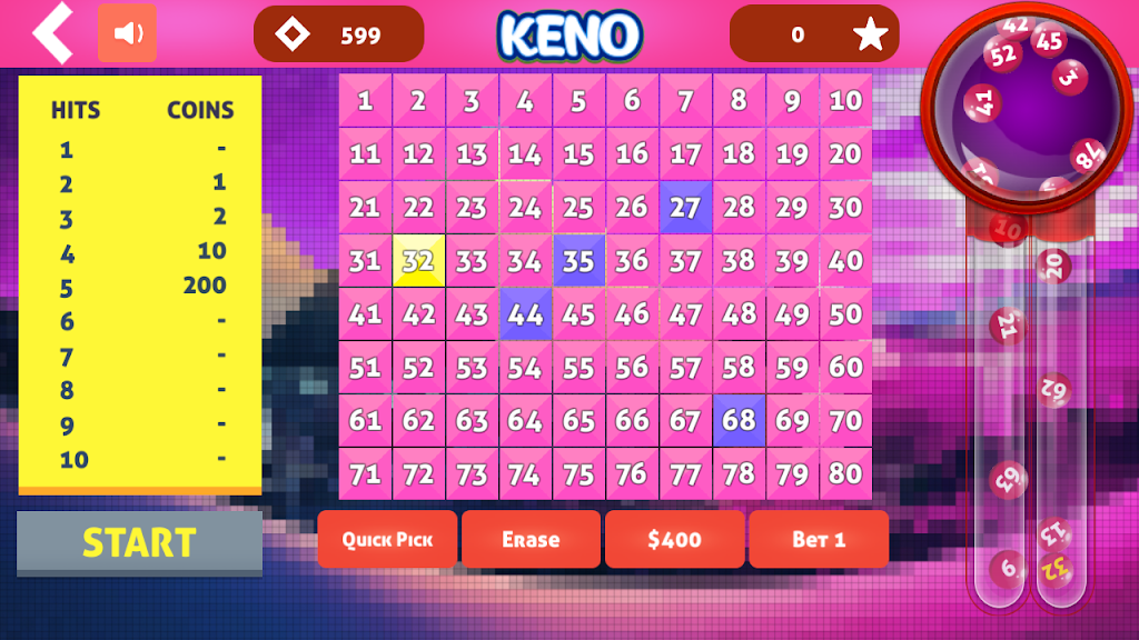 Cleo Keno - Free Keno Game スクリーンショット 3