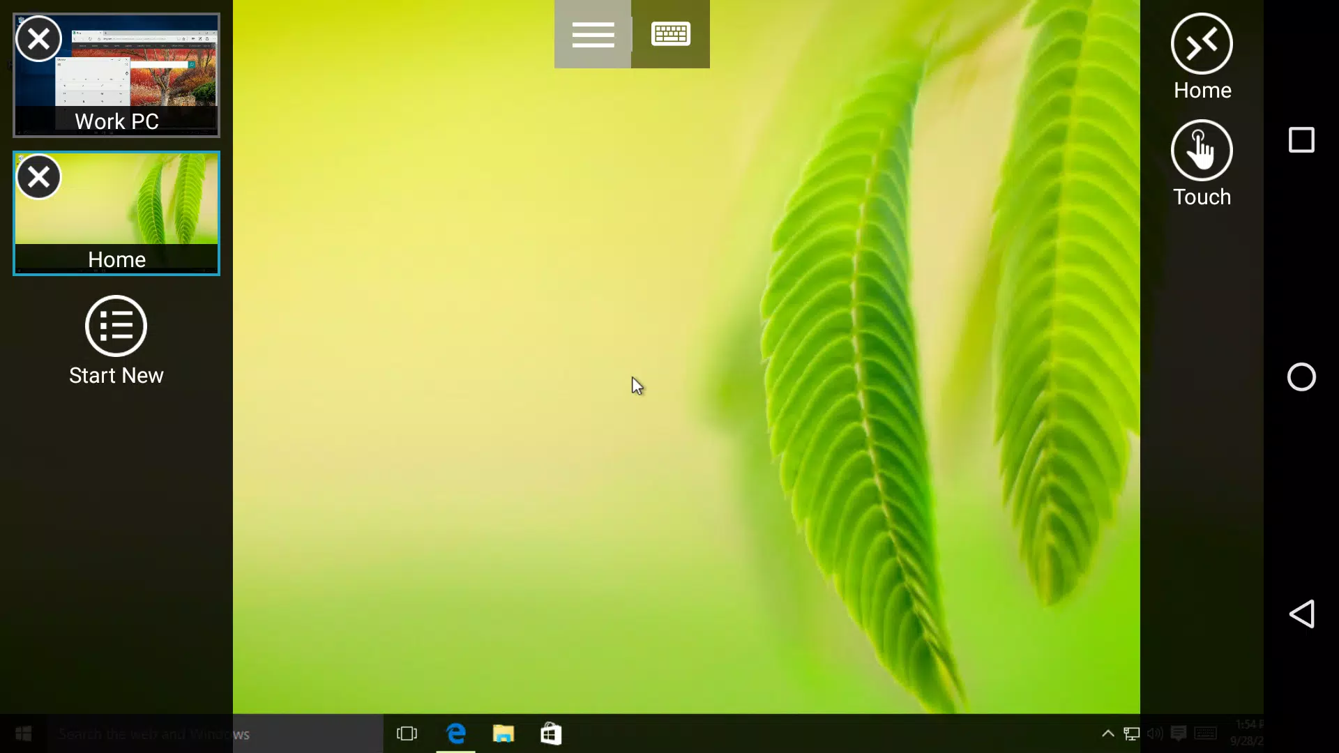Schermata Remote Desktop 8 1
